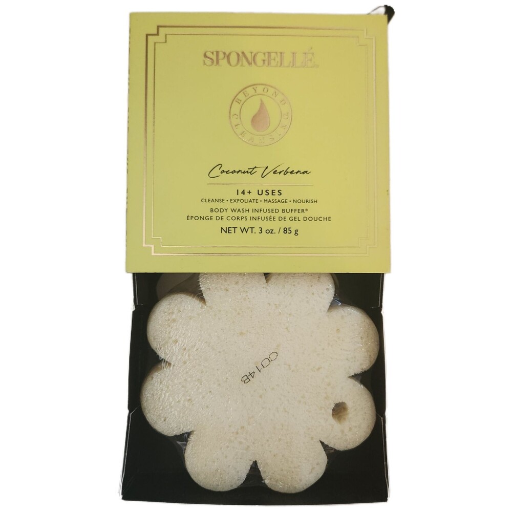 Spongelle Buffer Coconut Verbena Body Wash Infused Cleanse Exfoliate 14+ Uses